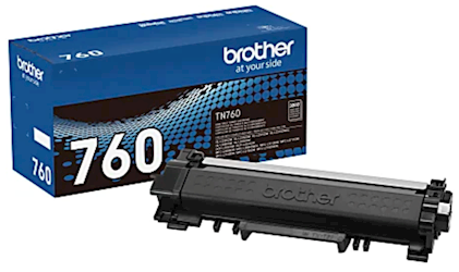 TONER, CARTRIDGE, HIGH YIELD, BROTHER TN 760, BLACK LARGE